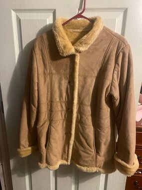 Cozy Faux Shearling Jacket in Camel